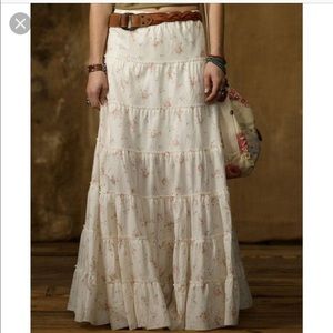 Denim supply maxi floral skirt